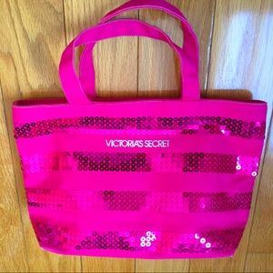 Victoria’s Secret sequin logo pink little cute bag